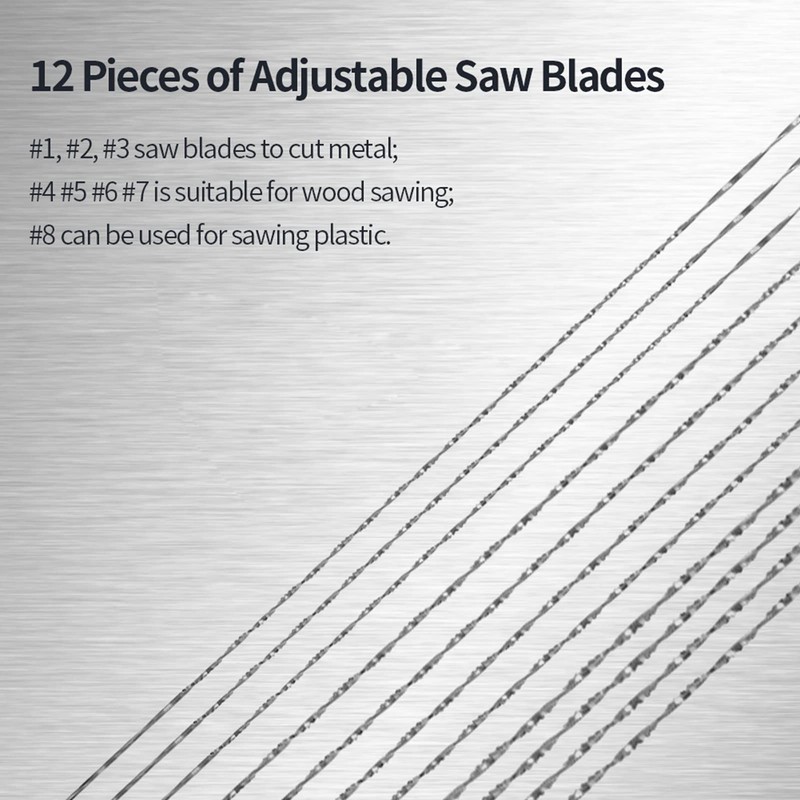 Saw Blades, Scroll Blades with Spiral Teeth, Tool for Wood