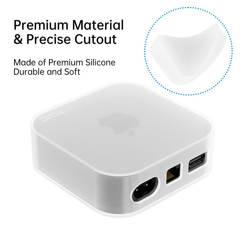 PZOZ Protective Case for Apple TV 4K 2022, Soft Silicone