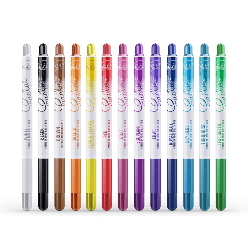 Fractal Colors Calligra Food Brush Pen 1.3 Grams White