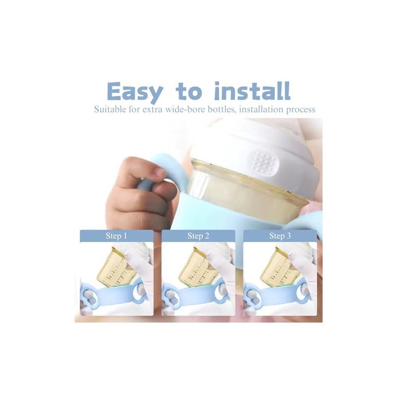 4Pack Bottle Handles Compatible with Boon Nursh Reusable Silicone Pouch