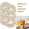 Voarge Set of 6 Linen Insert for Bread Proofing Basket,