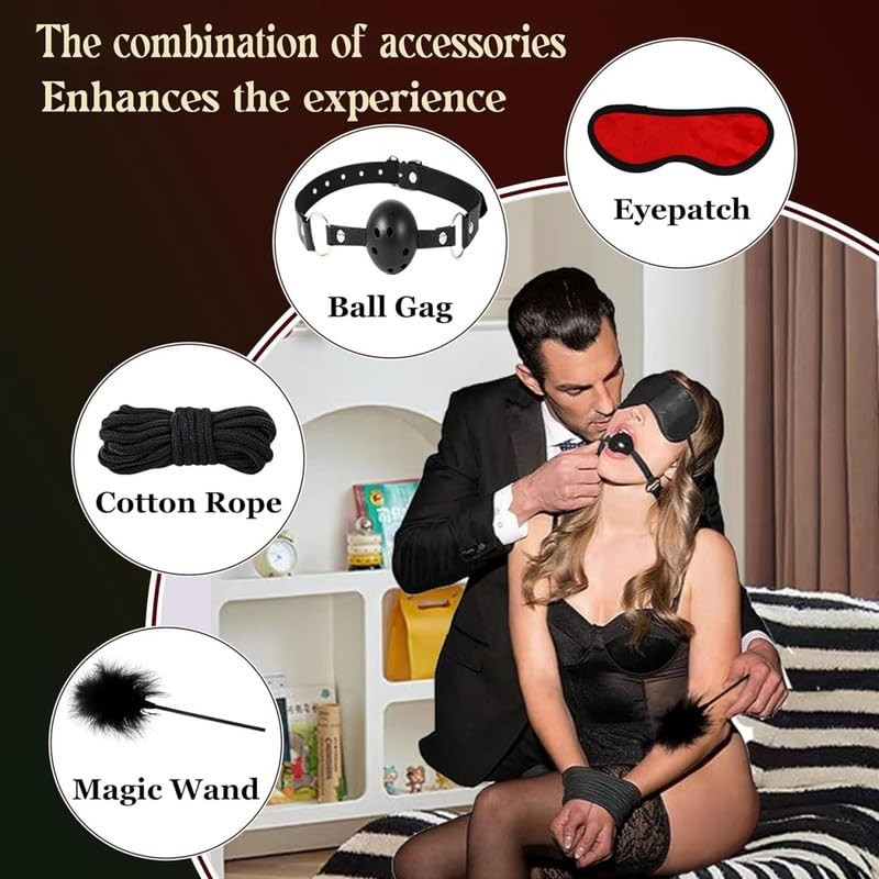 10-Piece Leather Couples Partner Yoga & Fitness Set – Complete
