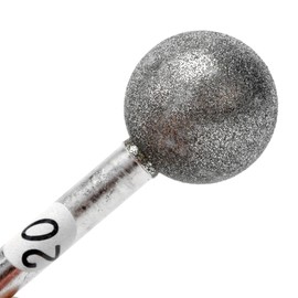 ChilternCasa 20mm Diamond Ball Bit,Round Head Rotary Burr Shank 6mm 1/4" Stone Carving Tools Compatible with Bosch, DeWalt, Makita