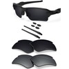 BLAZERBUCK 2 Pairs Anti Salt Polarized Replacement Lenses for Oakley