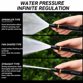 Car Wash Water Gun for Vehicle Cleaning – Adjustable Alloy Water Column Nozzle for Cars, Windows and Outdoor Surfaces