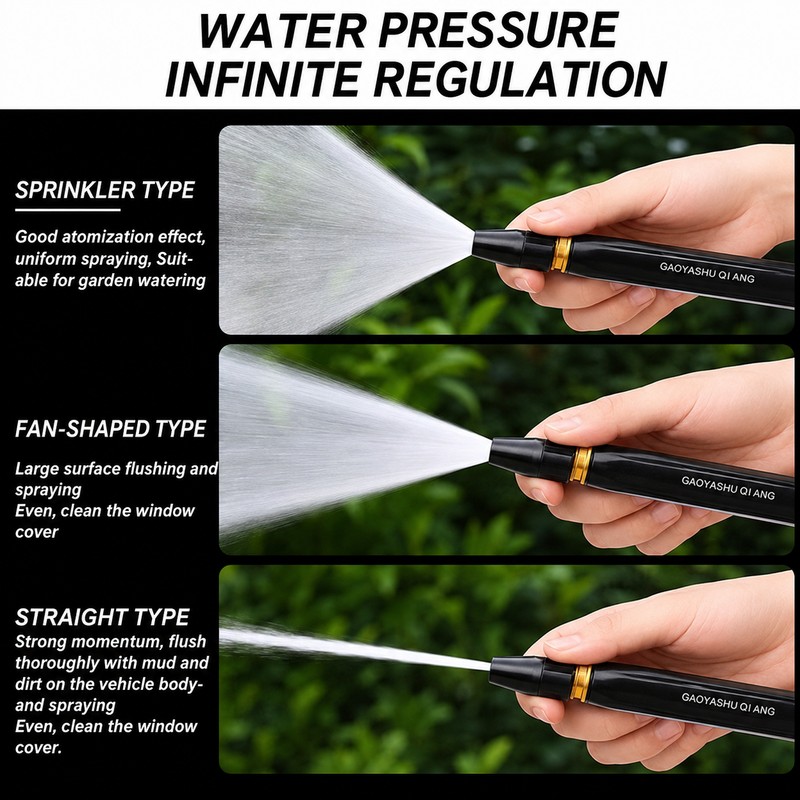 Car Wash Water Gun for Vehicle Cleaning – Adjustable Alloy