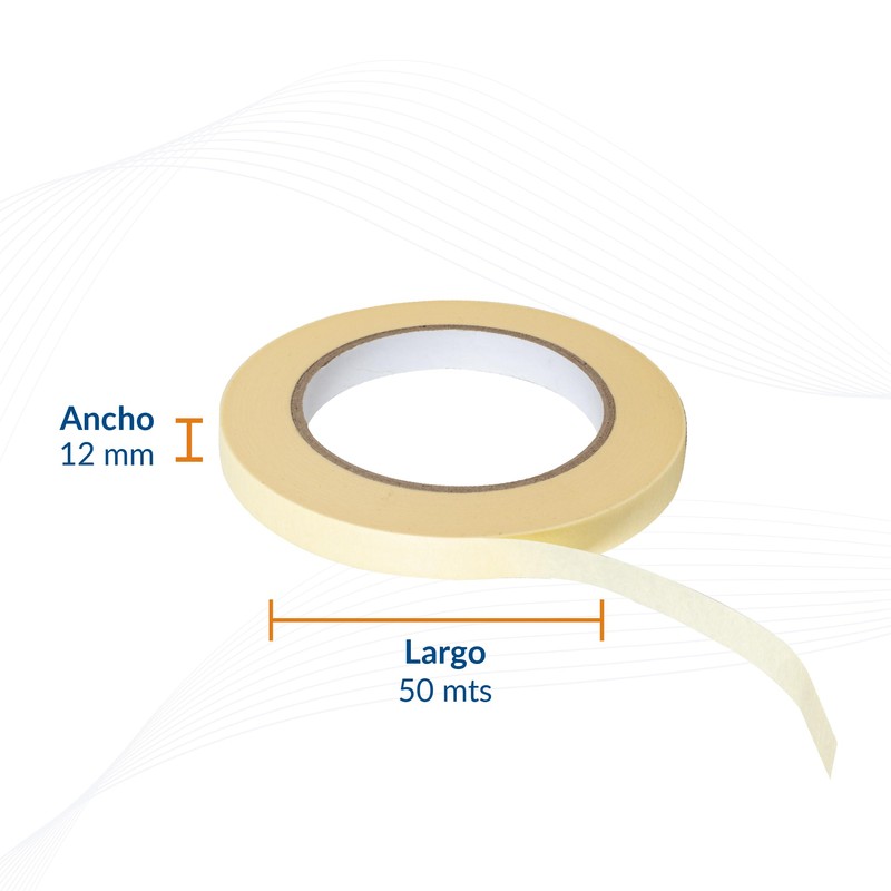 Packsys Cinta Adhesiva Masking Tape Uso en Hogar y Oficina
