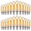 FLSNT Amber LED Candelabra Light Bulbs 40W Equivalent, B11 E12