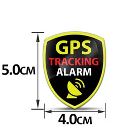 Biomar Labs 2 x 3D Gel Silicone GPS Tracking Alarm Stickers Car Sticker Motorcycle Bicycle Window Phone Laptop PC Tablet Door KS 119