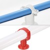 uxcell 12Pcs PVC Pipe Clamps, White, Fit for 20-32mm OD