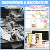 VNDUEEY 20 Pcs Refrigerator Magnets, Gold Metal Push Pin Magnets,