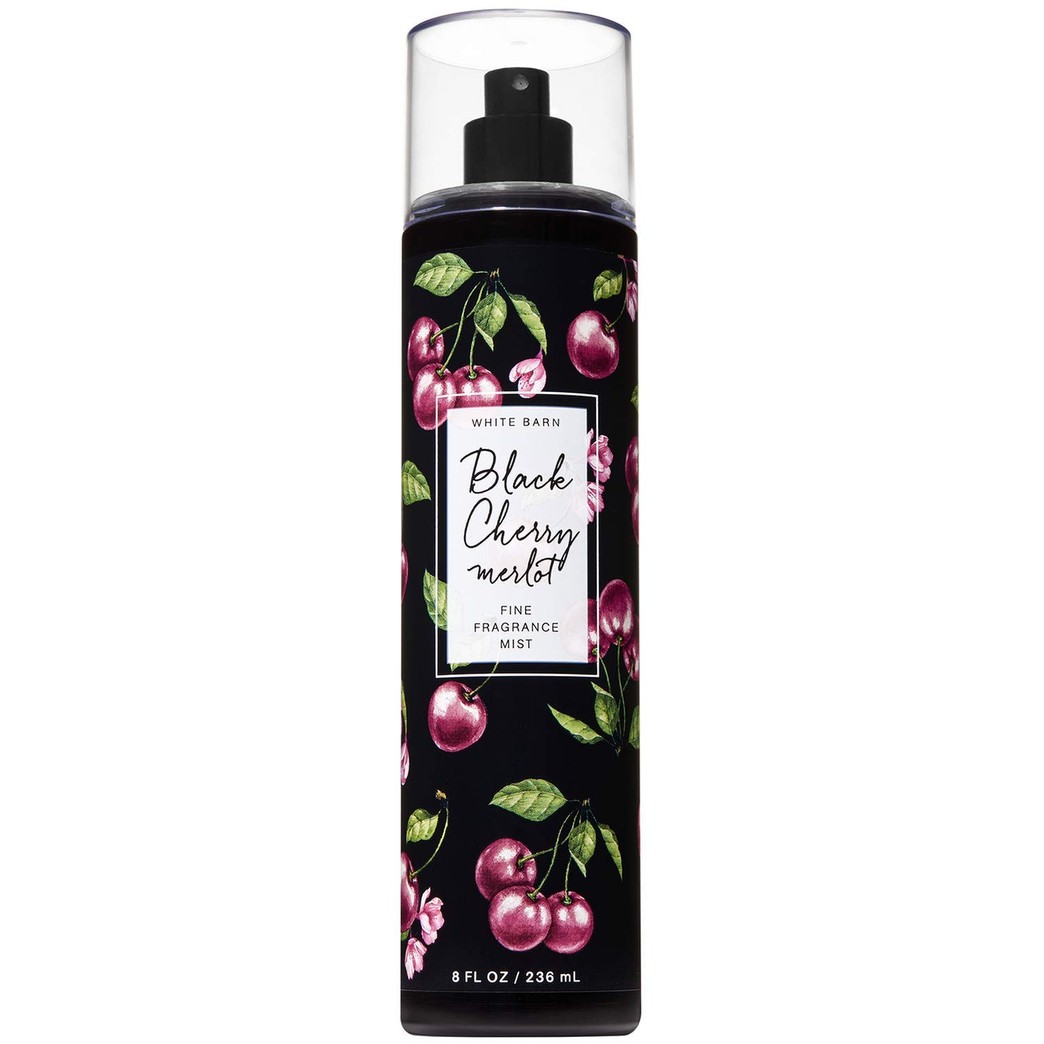 Bath and Body Works BLACK CHERRY MERLOT - DUO Gift Set - Body Cream & Fragrance Mist - Full Size