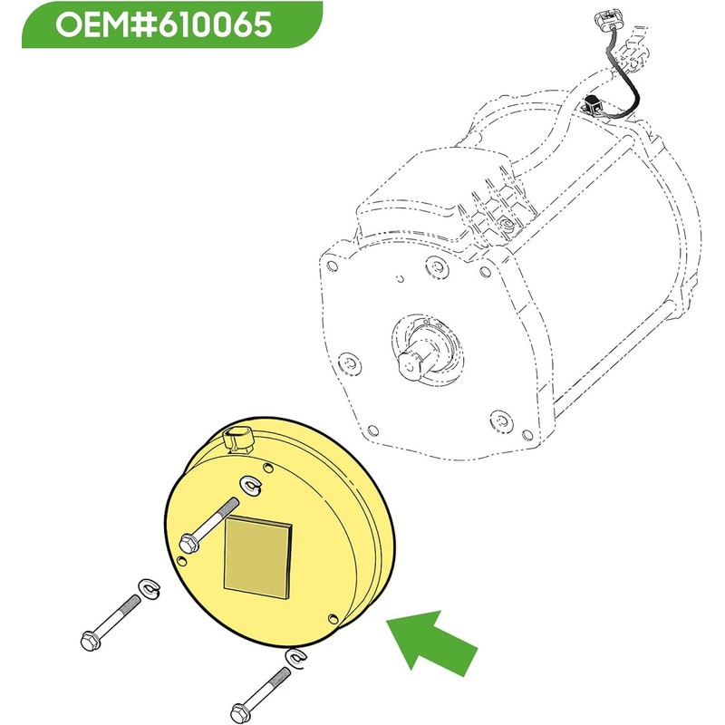 10L0L Golf Cart Motor Brake Replacement for EZGO RXV 2008-2011
