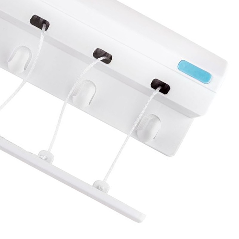 Automatic Telescopic Clothesline 5 Ropes Indoor Clothesline with Hooks for