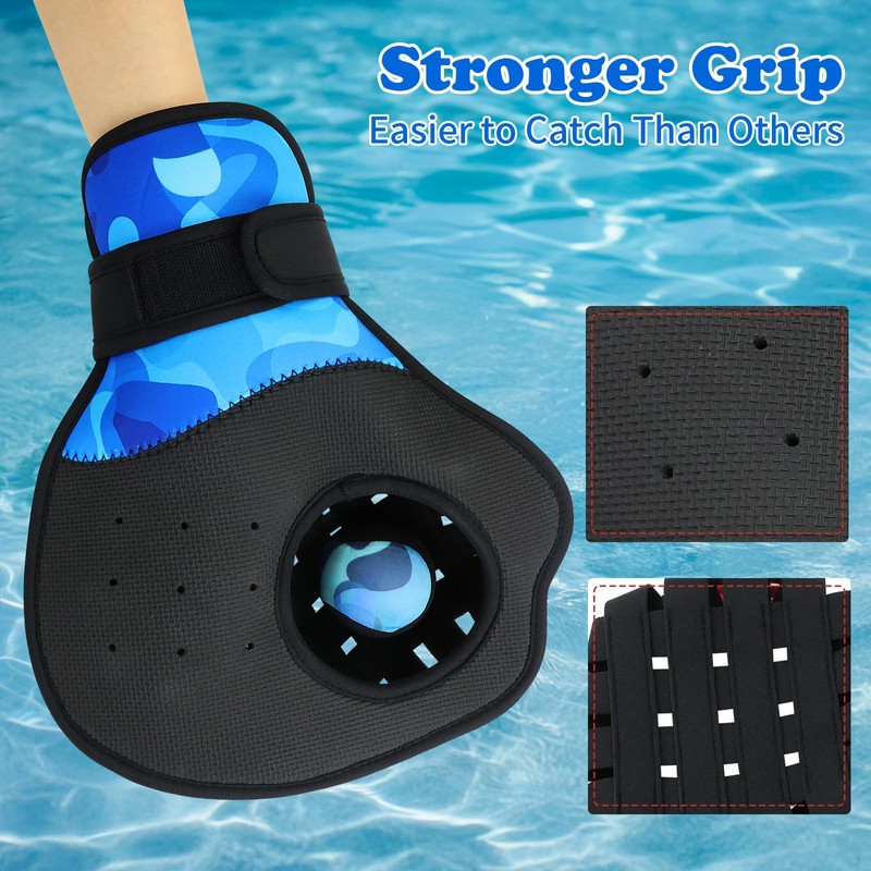 Water Baseball Glove Set, Pool Toys for Youth Adults, Beach