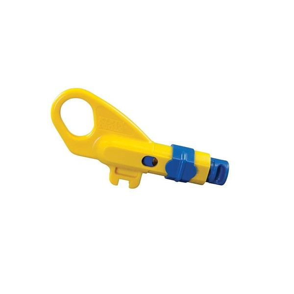Klein Tools VDV110-295 Data and Coaxial Cable Combination Radial Stripper,Yellow/Blue