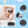 Oslynia 30 Pcs Eye Mask for Sleeping, Black Blindfolds Adults