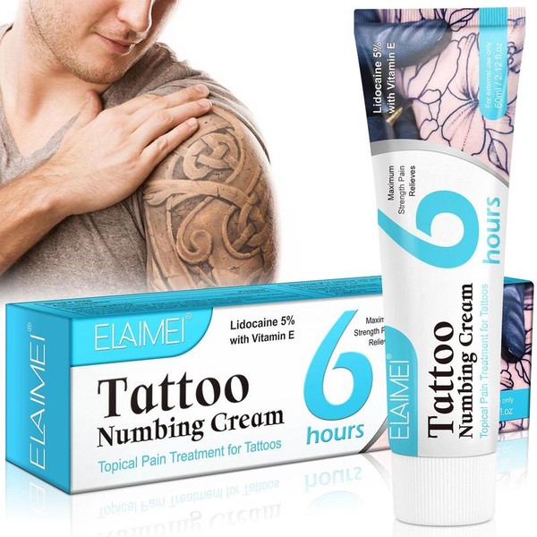 Tattoo Numbing Cream, Quick-Acting Tattoo Care Cream, Alcohol-free Local Anesthesia