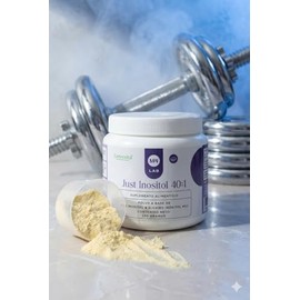Myo Inositol y D-Chiro Inositol en Polvo, Suplemento 130g | 31 Porciones, Sin Sabor, Patente Chirositol, Suplemento para Mujeres
