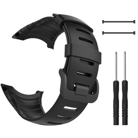 (mi-mo-ru) Miimall Suunto Core Band, 42 mm Leather Leather High 级 Suunto Core Watch Band Genuine Leather Belt Clasp Suunto Core Watch Band (iWatch Band)