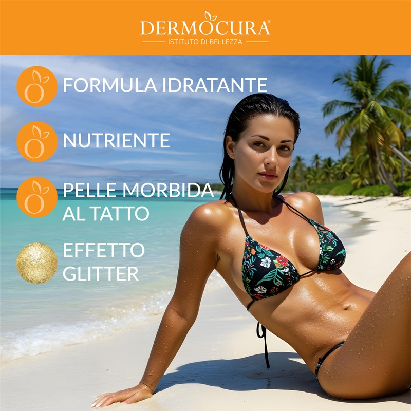 Dermocura Extreme Bronzer Creme Beschleuniger Bräuner Schnell Bräunung Glitter-Effekt Cattoren