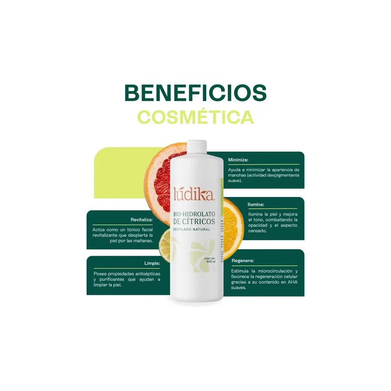 Hidrolato De Cítricos Facial, Corporal Y Capilar 500 Ml