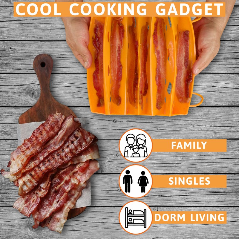 Bad Boy Microwave Bacon Cooker - Crispy Bacon Cooker For