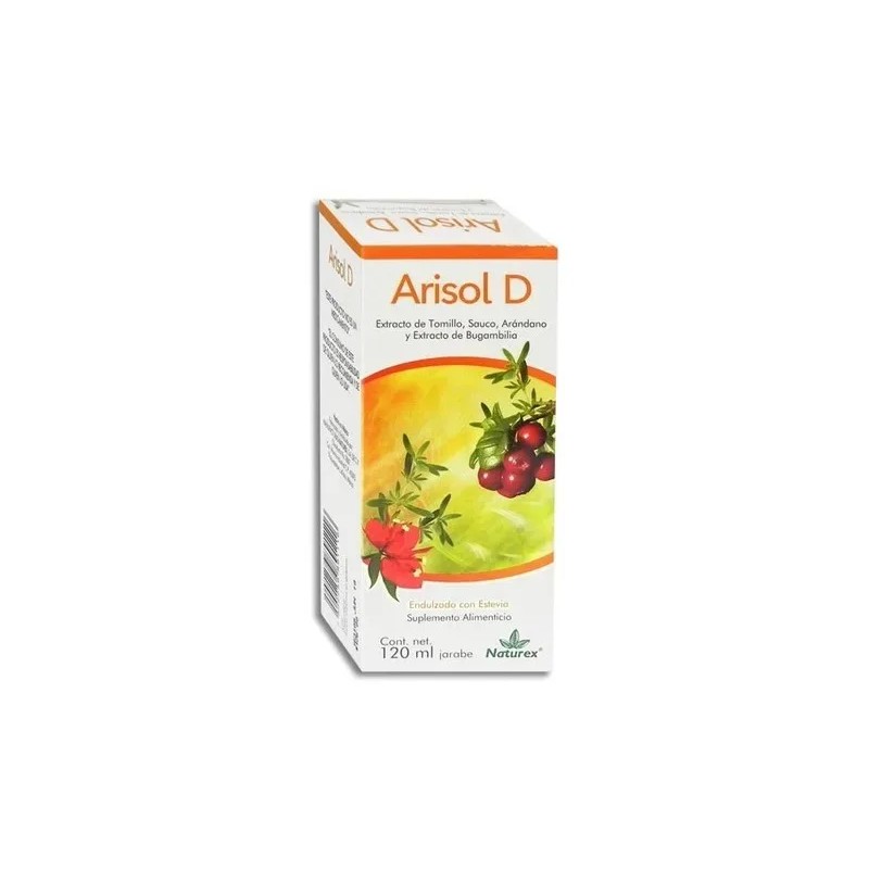 Arisol D Jarabe Extracto De Tomillo,arándano 120 Ml Naturex Sabor