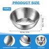 Mimorou 100 Pack 3.3 Inch Stainless Steel Sauce Dishes Bulk