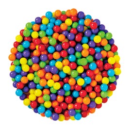 Snack Attack Assorted Mini Jawbreakers Hard Candy Vibrant Rainbow Colors Long-Lasting Sweetness Double Bagged Double Sealed Fun Treat Kids & Adults 10lb Bag