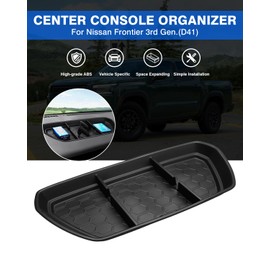 Autorder Center Console Dash Organizer for Nissan Frontier 2022 2023 2024 Accessories Dashboard Insert Tray Storage Box
