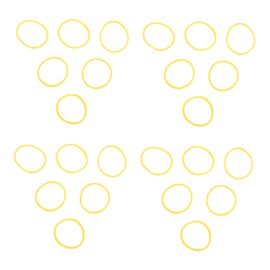 Beavorty 1bag High-temperature Resistant Rubber Bands for Hairdressing Practical Styling Tools for Salons and Hairstyles Yellow