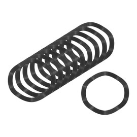 sourcing map Wave Spring Washer, 50Pcs 1.97"x1.57"x0.02" (ODxIDxT) - Iron Curved Washer for Screw Bolt, Wave Washers Gaskets for Machinery (Black)