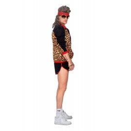 WILBERS & WILBERS 5748-80s/90s Men's Leopard Print Tracksuit Carnival