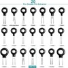 109pcs Terminal Removal Tool Kit Terminal Ejector Kit Depinning Key