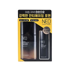 THE FACE SHOP Neo Classic Homme Black Essential 80 All-in-One Set / 더페이스샵 네오 클래식 옴므 블랙 에센셜 80 올인원 세트