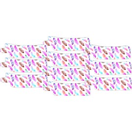 Nasogastric or Oxygen Tube precut Adhesive Tape Watercolour Feather Theme x 10 Pack. (Mix of Left & Right Side)