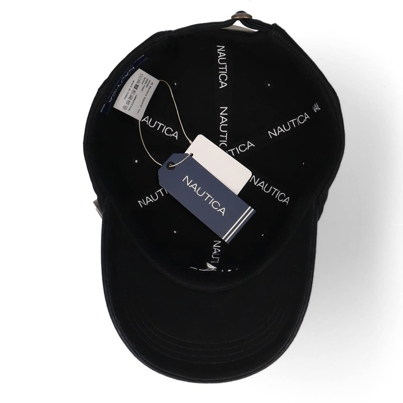 Nautica Basic Cotton Twill Low Cap, 011 black