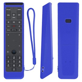 Protective Silicone Remote Case for XFinity Comcast XR15 Voice Remote Control Shockproof Washable Skin-Friendly Remote Control Cover with Loop (Blue)