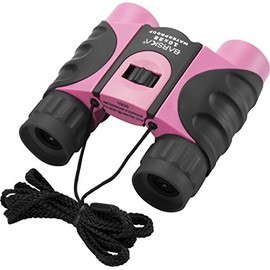 10x25 mm Waterproof Fogproof Compact Binoculars BK-7 Roof Prism, Pink