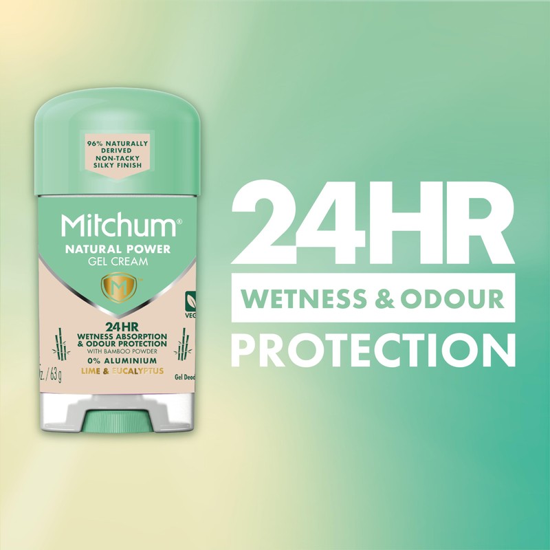 Mitchum Women's Natural Power Gel Cream Lime Eucalyptus