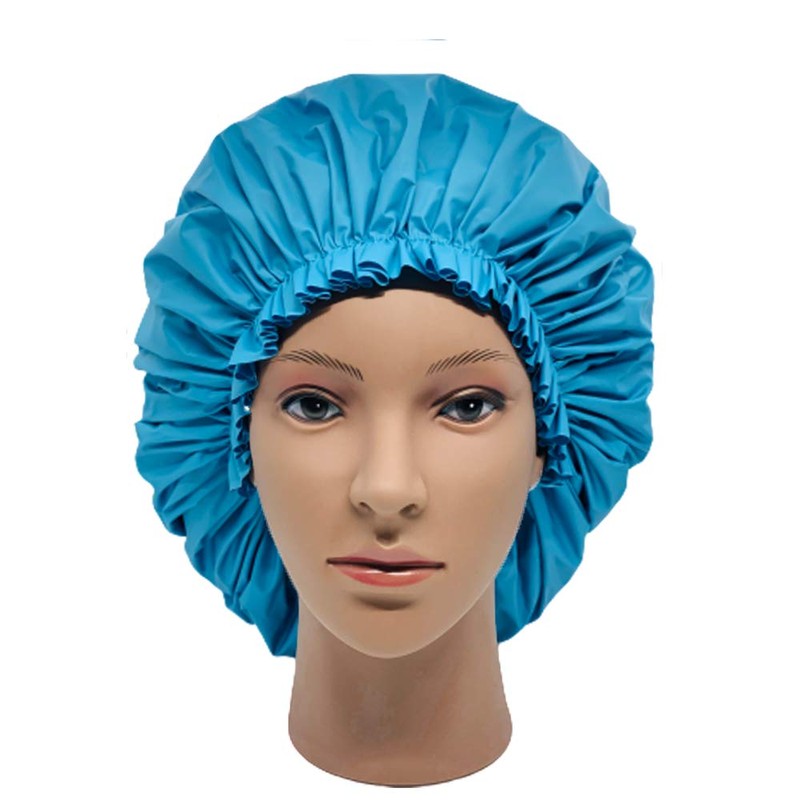 ELEBOX Premium Collection Super Jumbo Shower Cap Blue