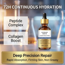 2-Pack Gloramd Face Lifting Serum, Peptide & Collagen Anti-Aging Facial Serum, Hydrating & Firming Essence Oil, Lightweight Moisturizer for Fine Lines & Skin Elasticity