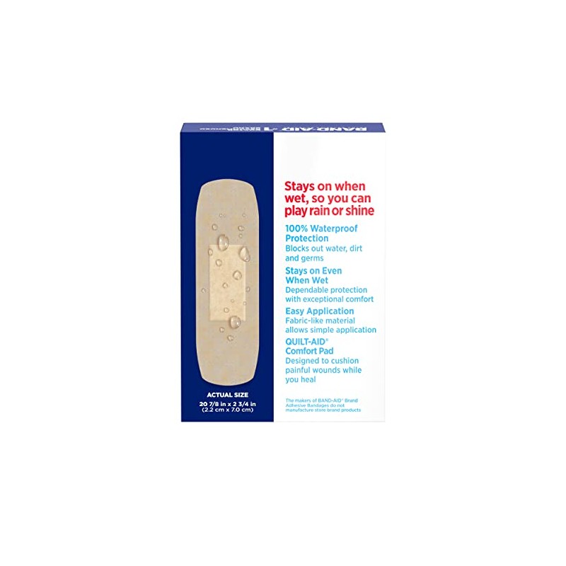 Band-Aid Brand Water Block Flex Adhesive Bandages, All One Size,