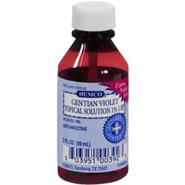 Humco Gentian Violet Topical Solution 1% USP 2 oz (Pack of 7)