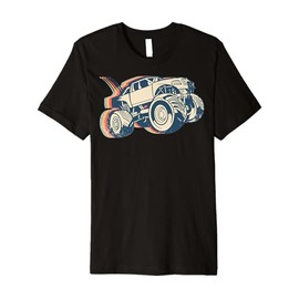 Rc Truck RC Racing Remote Control Retro Line Art Premium T-Shirt