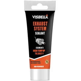 Visbella Auto Vehicle Exhaust System Sealant, Non-Slumping Professional Repair Crack Adhesive Super Glue Sealer for Car Mufflers, Tailpipes, Catalytic Converters (Tube, Gram, 75)