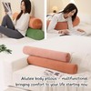Ailuteie Long Pillow for Bed – Round Bolster Pillow for