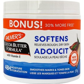 Palmer’s Cocoa Butter Formula with Vitamin E – Skin Moisturizer Cream, 48-Hour Hydration, Softens Rough Dry Skin, Smoothes Marks & Tones Skin, 270 g (Bonus 30% More Free)