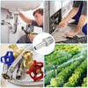 PATIKIL 304 Stainless Steel Barb Hose Fitting, 2 Pack 1/2"